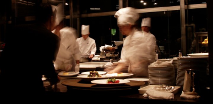 Catering - chefs in kitchen