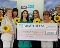 North Louth Hospice receives €7,000 from Patsy Kelly 5K