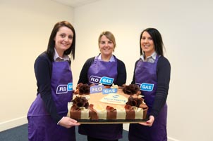 l/r Flogas Bakeoff winners Emma Dillon, Claire Connolly and Nadine Duffy.