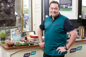 Neven Maguire at the Flogas mobile demo unit at the GPO