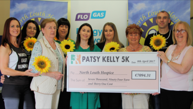 North Louth Hospice receives €7,000 from Patsy Kelly 5K