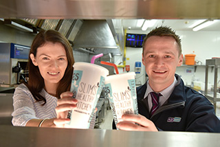 JPictured at the announcement that Slim’s Healthy Kitchen has moved to Flogas Natural Gas are Kate Magill, marketing manager, Slim’s Healthy Kitchen and Paul Crosbie, senior sales consultant, Flogas Natural Gas.