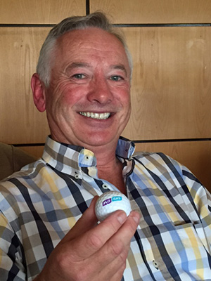 Flogas' Tom Wall, who scored a hole-in-1 at Seapoint Golf Club