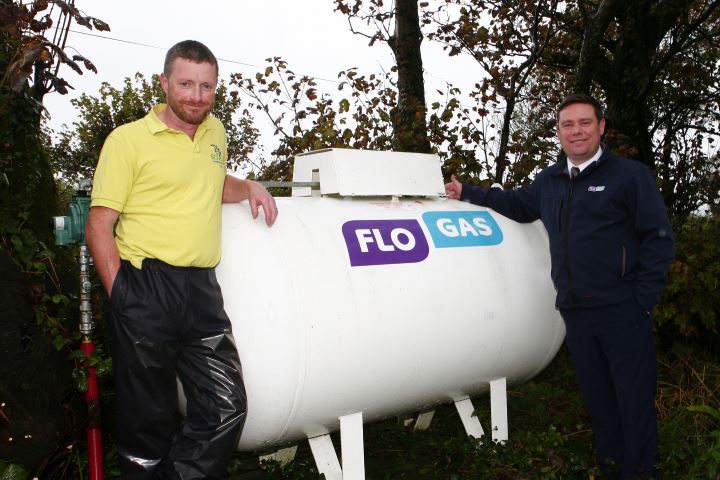 How easy is it for a dairy farm to switch to LPG for instant hot water?