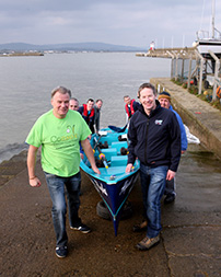 TV Chef Derry Clarke and David Conroy of Flogas Ireland at launch of Vartry Rowing Clubs’ 2016 Celtic Challenge in aid of Console.
